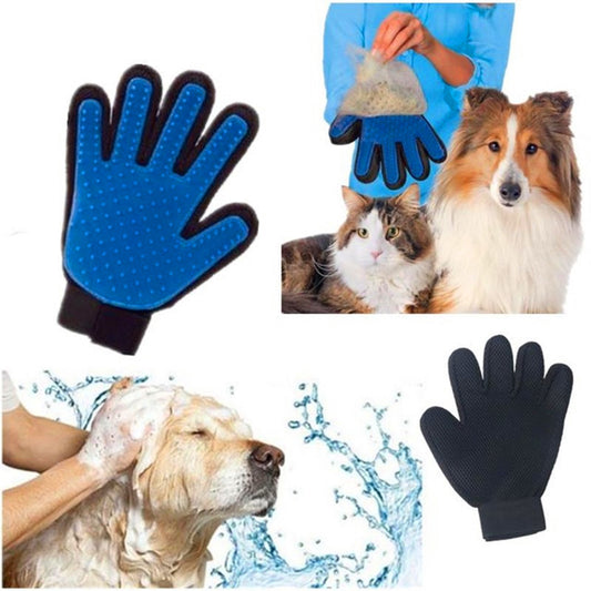Hunde Reinigungs und Massage-Handschuh